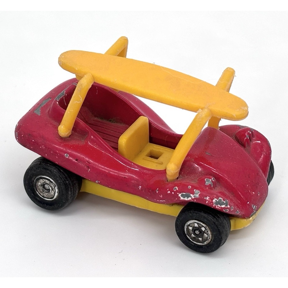 Vintage Aviva Peanuts Snoopy C14 Sky Buggy Red Yellow Hong Kong Diecast